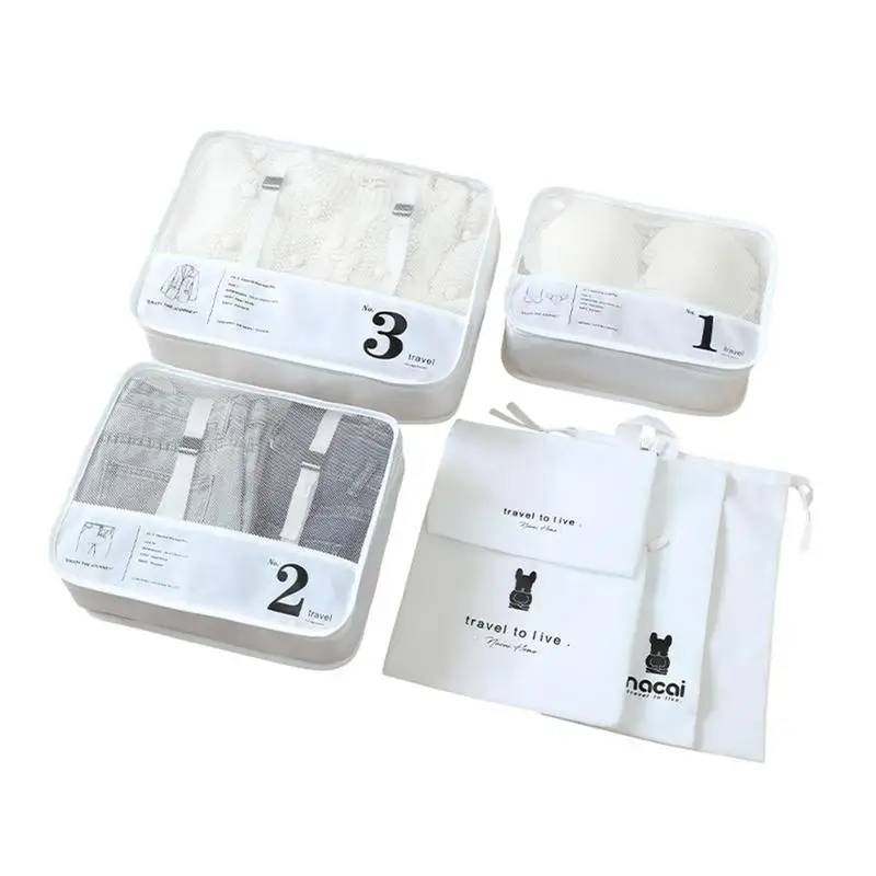 Packing Cubes Luggage Travel Bags 7pcs Portable Packing Organizer For Suitcases Waterproof Accessories With Strap Buckle
Packing Cubes Luggage Travel Bags 7pcs Portable Packing Organizer For Suitcases Waterproof Accessories With Strap Buckle