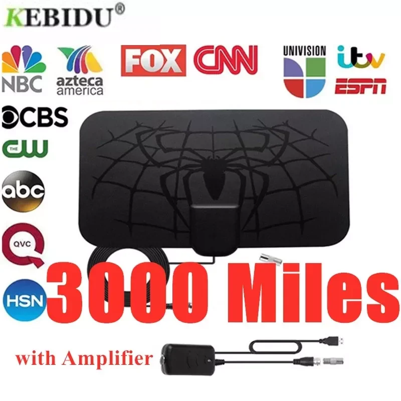 TV Antenna 4K 8K 25DB High Gain HD TV DTV Box Digital EU Plug 3000 Miles Booster Active Indoor Aerial Flat Design
TV Antenna 4K 8K 25DB High Gain HD TV DTV Box Digital EU Plug 3000 Miles Booster Active Indoor Aerial Flat Design
