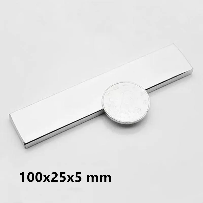 1/2/5PCS 100x25x5 Strong Block Magnetic magnet 100x25x5 mm Neodymium Magnet 100mm x25mm Permanent NdFeB Magnet strong 100x25x5mm
1/2/5PCS 100x25x5 Strong Block Magnetic magnet 100x25x5 mm Neodymium Magnet 100mm x25mm Permanent NdFeB Magnet strong 100x25x5mm