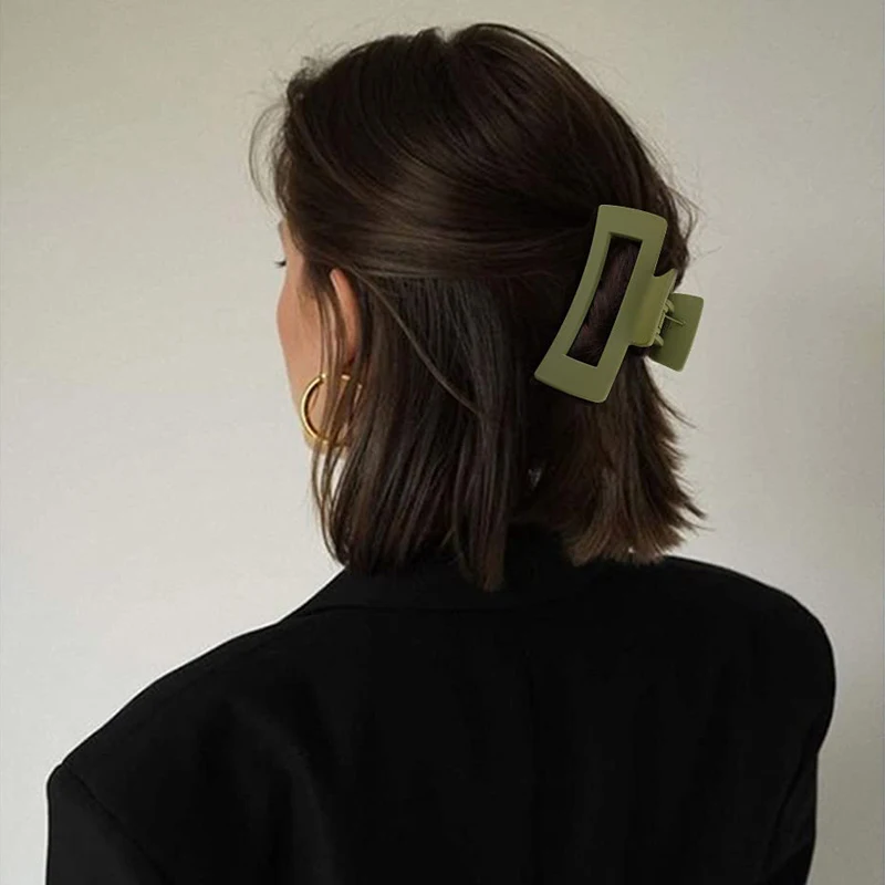 Thick Hair Rectangle Claw Clip Jumbo Hairpin Strong Hold Matte Hair Claw Bannana Clip Fashion Styling Accessories For Women Girl
Thick Hair Rectangle Claw Clip Jumbo Hairpin Strong Hold Matte Hair Claw Bannana Clip Fashion Styling Accessories For Women Girl