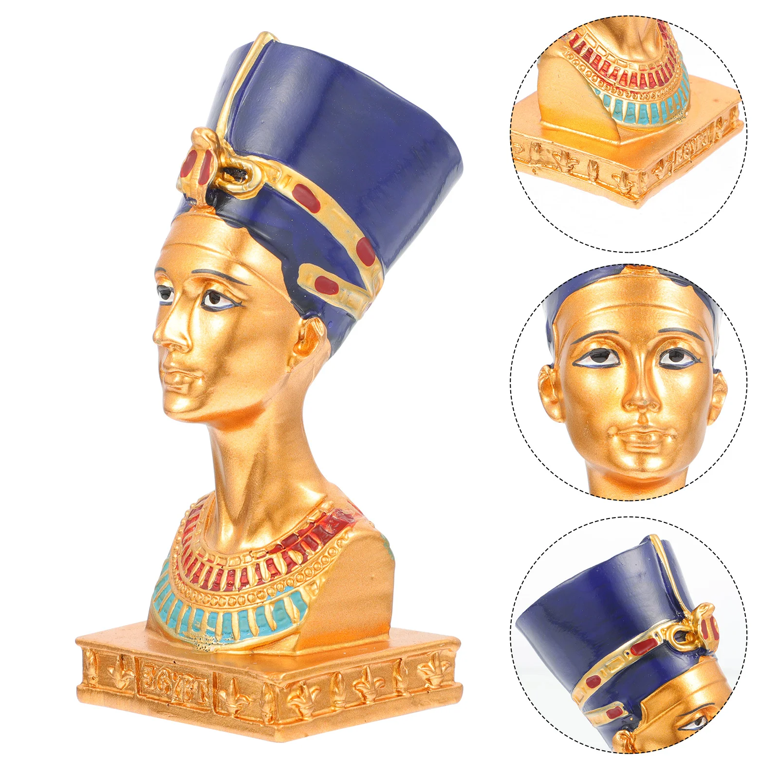 Egyptian Statue Ancient Nefertiti Egypt Bust Ornament Adornment Figurine Sculpture Pharaoh Home Decor Desktop Figurines Resin
Egyptian Statue Ancient Nefertiti Egypt Bust Ornament Adornment Figurine Sculpture Pharaoh Home Decor Desktop Figurines Resin