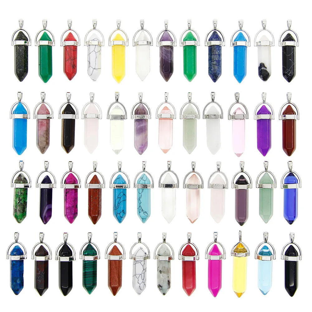 50pcs Natural Crystal Amethyst Pendant Fashion Simple Reiki Point Raw Gem Necklace Souvenir For Men Women Charm Mineral Jewelry
50pcs Natural Crystal Amethyst Pendant Fashion Simple Reiki Point Raw Gem Necklace Souvenir For Men Women Charm Mineral Jewelry
