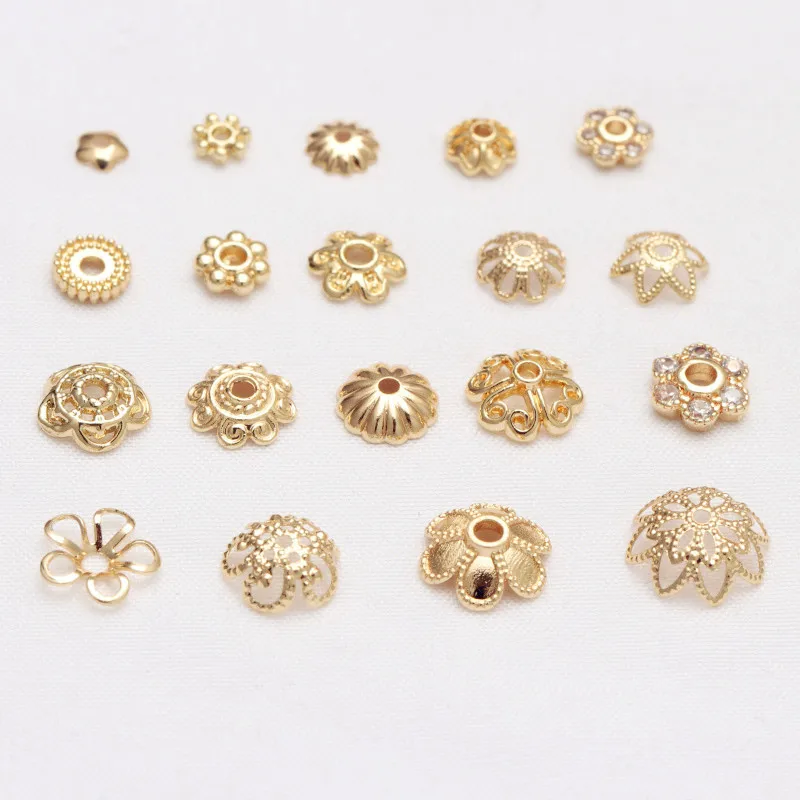 Custom 100pcs/Lot 14K Golden Hollow Flora Spacer for Making Bracelets Nepal Buddhism Jewelry Accesories
Custom 100pcs/Lot 14K Golden Hollow Flora Spacer for Making Bracelets Nepal Buddhism Jewelry Accesories