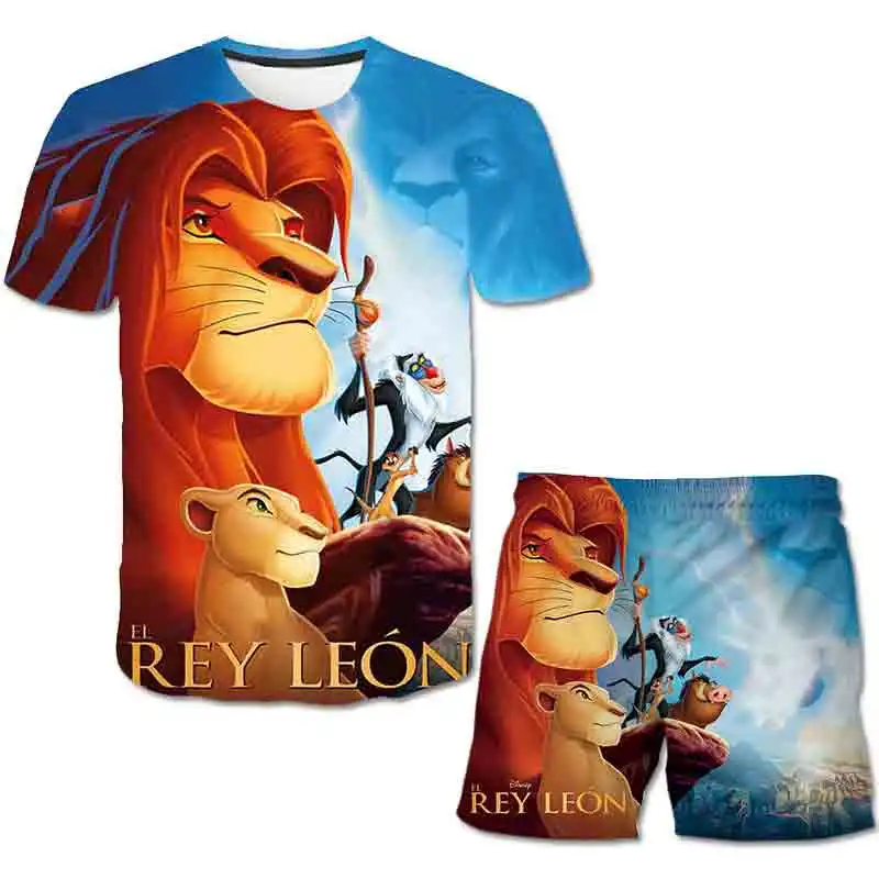 2022 Boys Summer T-Shirt Suit Cartoon Lion King 3d Printed Short Sleeve Suit Printed T-shirt + Shorts Two Piece Set
2022 Boys Summer T-Shirt Suit Cartoon Lion King 3d Printed Short Sleeve Suit Printed T-shirt + Shorts Two Piece Set