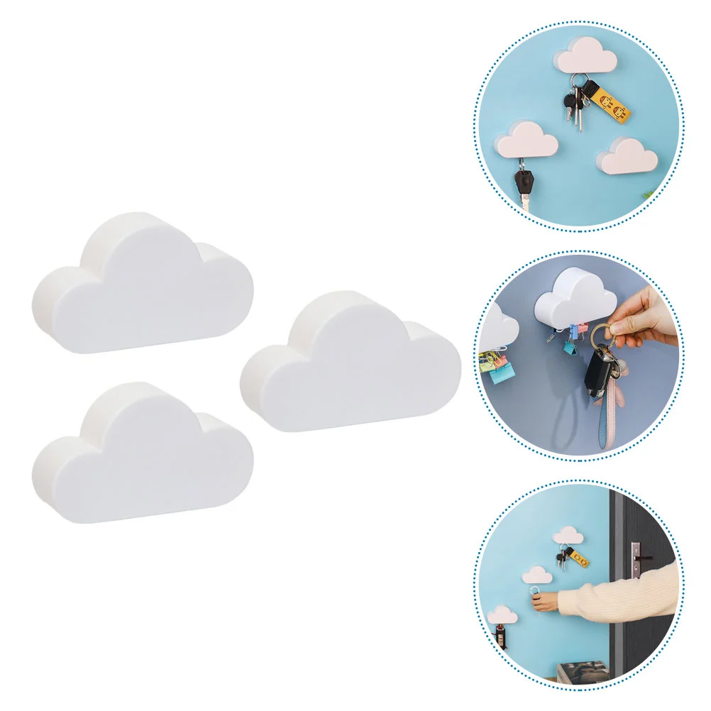3 Pcs Wall Mount Clothes Rack Magnetic Key Holder Organizer Hooks White Hanging Shelves Cloud Shape Ring Racks Storage Chain
3 Pcs Wall Mount Clothes Rack Magnetic Key Holder Organizer Hooks White Hanging Shelves Cloud Shape Ring Racks Storage Chain
