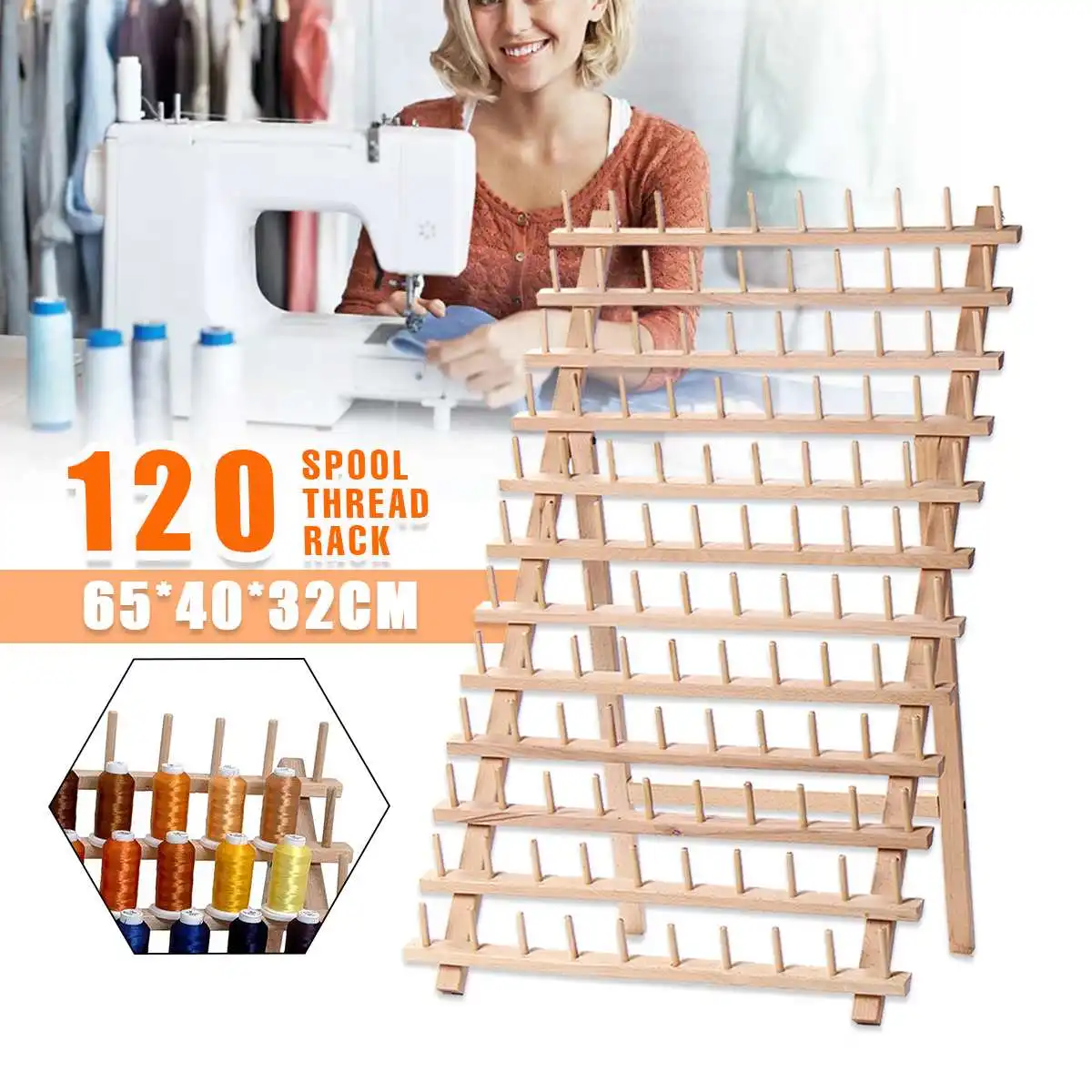 Folding 120 Axes Frame Spool Storage Rack Sewing Thread Bobbin Storage Rack Can Be Placed On The Table Or Hanging On The Wall
Folding 120 Axes Frame Spool Storage Rack Sewing Thread Bobbin Storage Rack Can Be Placed On The Table Or Hanging On The Wall