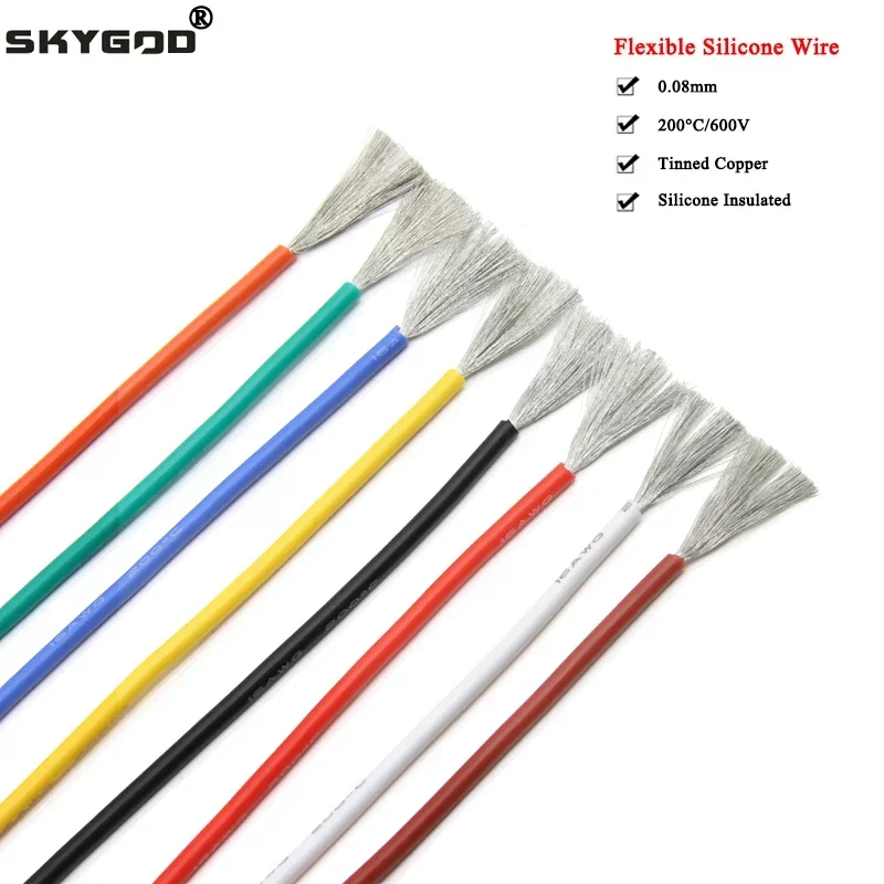 Силиконовый провод 30-10 AWG 
Силиконовый провод 30-10 AWG
