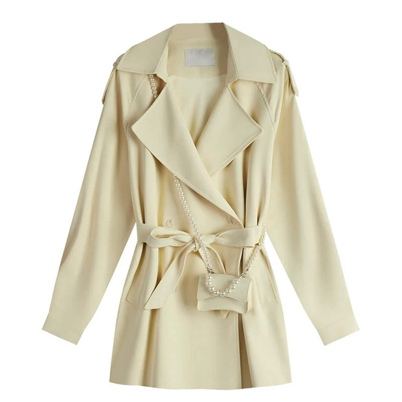 Long Trench Coats With Bag Women's Slim Spring Women's Jacket Windbreaker 2022 New Korean Casual Khaki Overcoat Female Clothing
Long Trench Coats With Bag Women's Slim Spring Women's Jacket Windbreaker 2022 New Korean Casual Khaki Overcoat Female Clothing