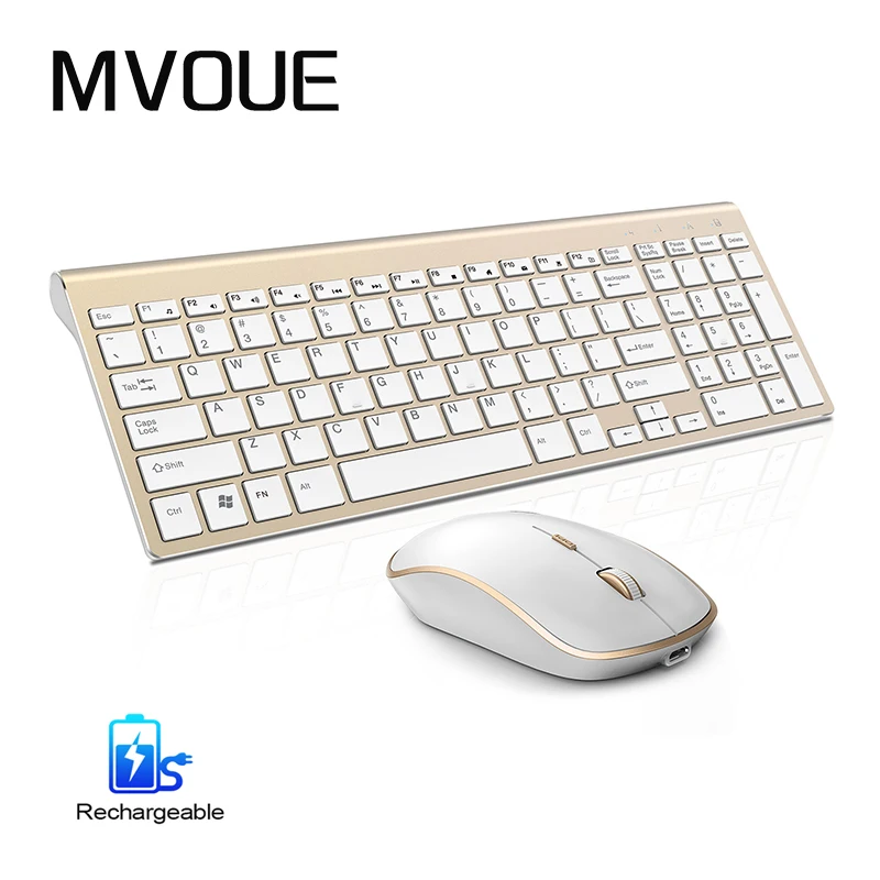 Ultra-Thin Wireless Keyboard and Mouse Business Combo Low-Noise Reachargeable Wireless Keyboards Mouse For Mac Pc Win XP/7/10
Ultra-Thin Wireless Keyboard and Mouse Business Combo Low-Noise Reachargeable Wireless Keyboards Mouse For Mac Pc Win XP/7/10