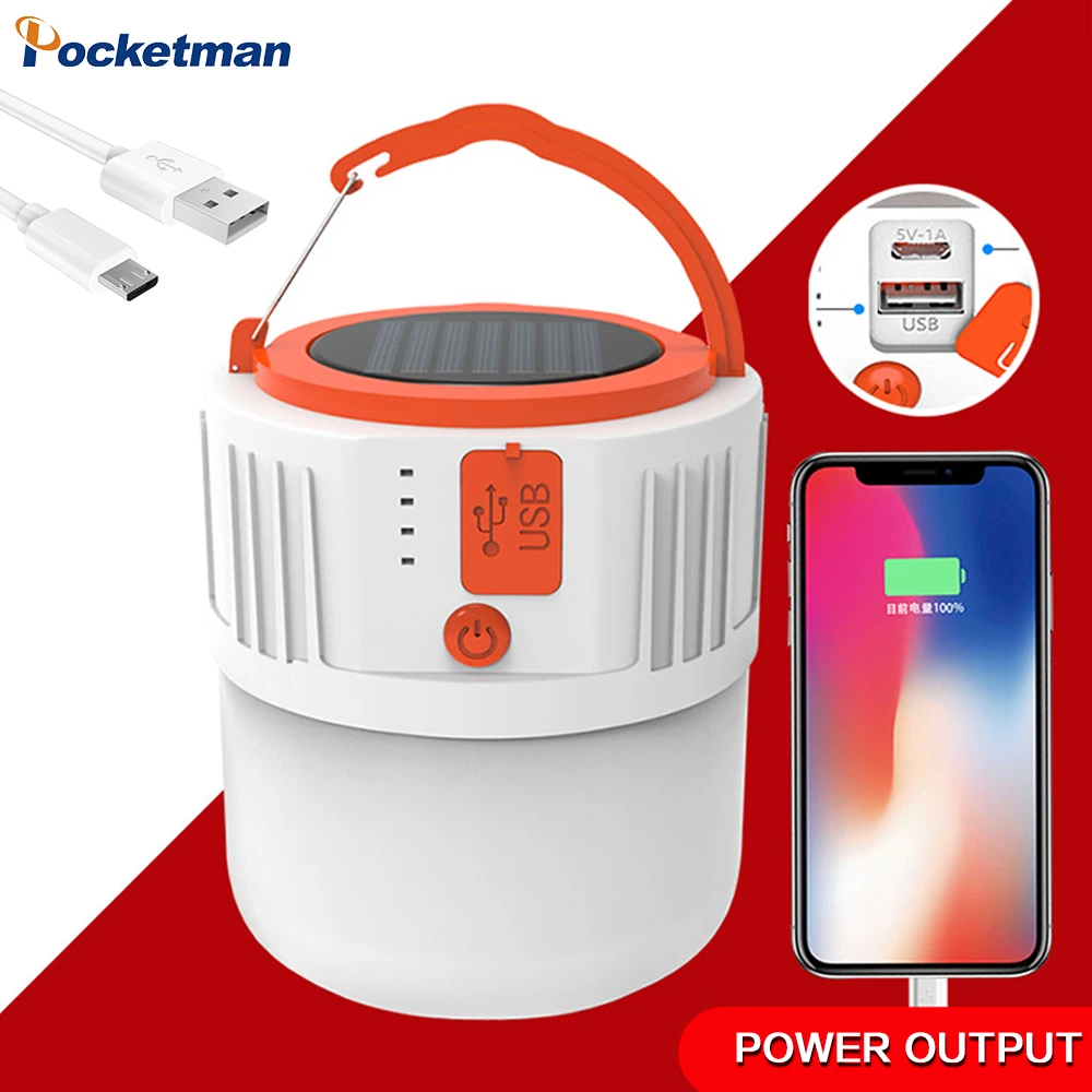 Powerful Solar LED Camping Light USB Rechargeable Bulb For Outdoor Tent Lamp Portable Lanterns Emergency Lights For BBQ Hiking
Powerful Solar LED Camping Light USB Rechargeable Bulb For Outdoor Tent Lamp Portable Lanterns Emergency Lights For BBQ Hiking