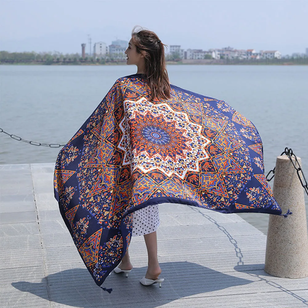 180cm Summer Cover Ups Sunscreen Scarf Women Swimsuit Shawl Women's Seaside Beach Swimwear Cover Up Cardigan Sheer Dress
180cm Summer Cover Ups Sunscreen Scarf Women Swimsuit Shawl Women's Seaside Beach Swimwear Cover Up Cardigan Sheer Dress