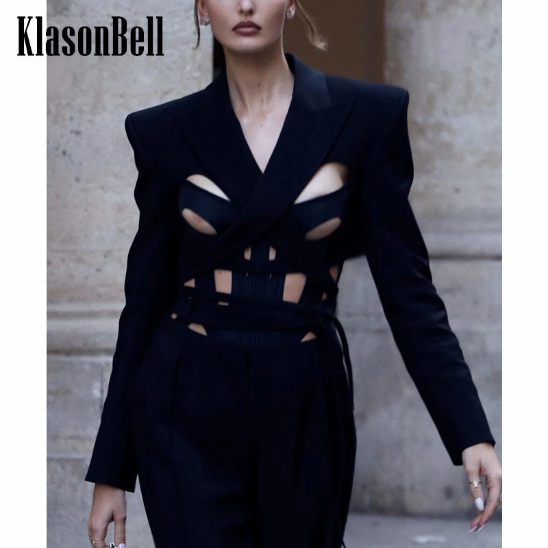 8.6 KlasonBell Hollow Out Lace-Up Design High Street Sexy Short Blazer Jacket Women
8.6 KlasonBell Hollow Out Lace-Up Design High Street Sexy Short Blazer Jacket Women