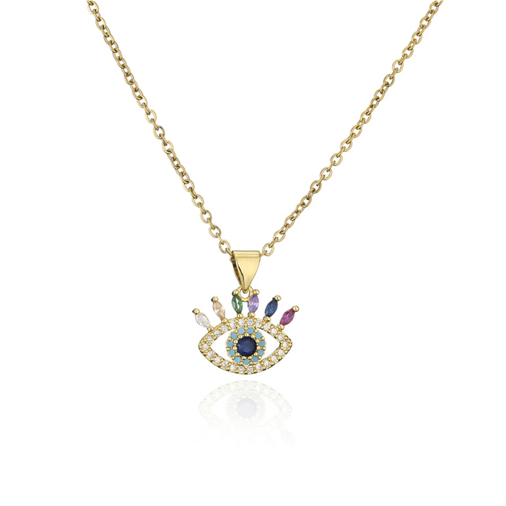 Popular Ethnic Eyes Pendant Necklace For Women Lovers Gold Clavicle Chain Choker Female Cubic Zirconia Charm Jewlery Gifts
Popular Ethnic Eyes Pendant Necklace For Women Lovers Gold Clavicle Chain Choker Female Cubic Zirconia Charm Jewlery Gifts