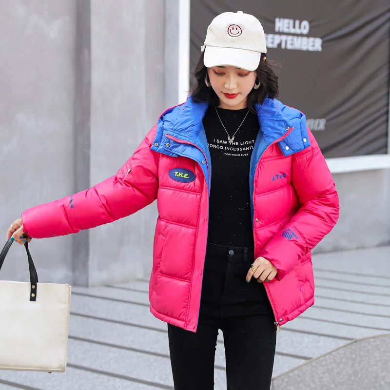 YIZZHOY Winter Crop Hooded Parkas Print Letter Short Kawaii Coat Jacket Women Puffer Jacket Cotton Padded Bubble Coat
YIZZHOY Winter Crop Hooded Parkas Print Letter Short Kawaii Coat Jacket Women Puffer Jacket Cotton Padded Bubble Coat