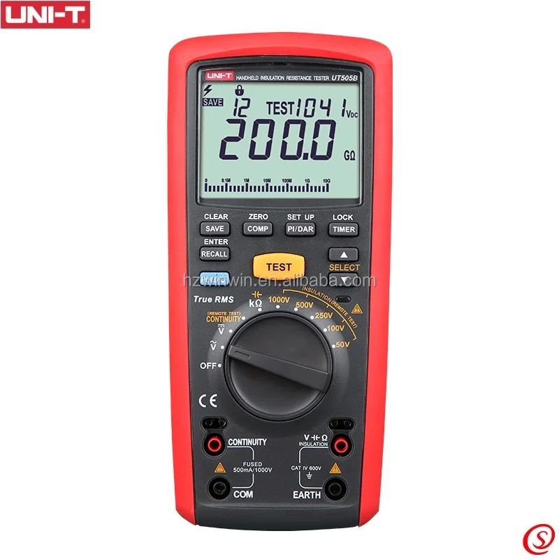 Ручной тестер сопротивления изоляции UNI-T UT505B с высокой точностью и стабильной производительностью
Ручной тестер сопротивления изоляции UNI-T UT505B с высокой точностью и стабильной производительностью