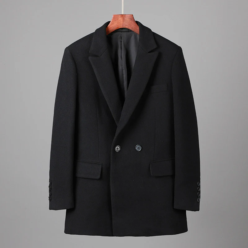 Autumn Winter Wool Blend Coat Men Casual Business Black Woolen Coats Mens Long Sleeve Top Woolen Jacket Overisze Male Overcoat
Autumn Winter Wool Blend Coat Men Casual Business Black Woolen Coats Mens Long Sleeve Top Woolen Jacket Overisze Male Overcoat