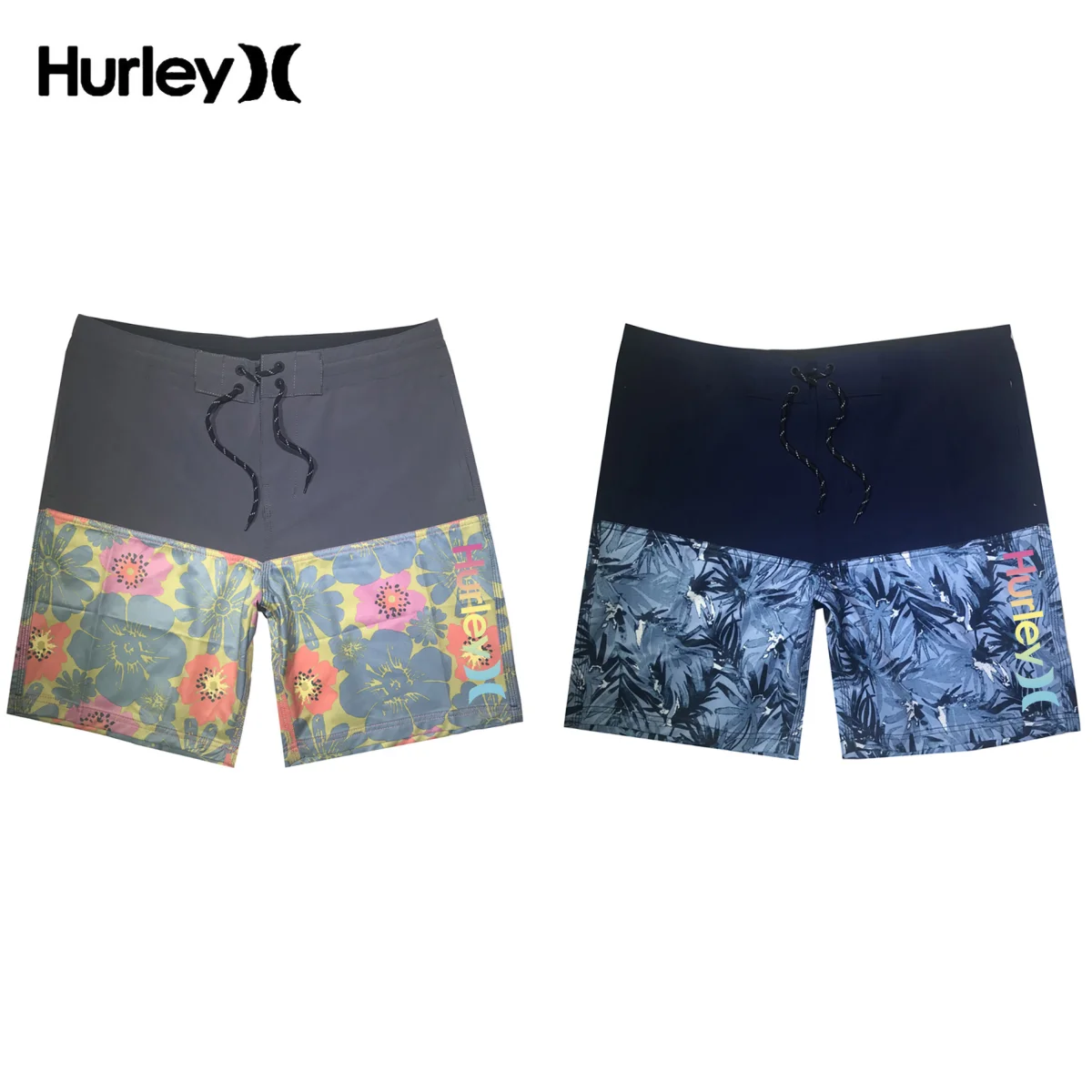

Hurley Пляжная Одежда Мужская Seaside Casual Beach Pants Anti-splash Water Elastic Print Surf Pants Men's Summer Vacation Pants