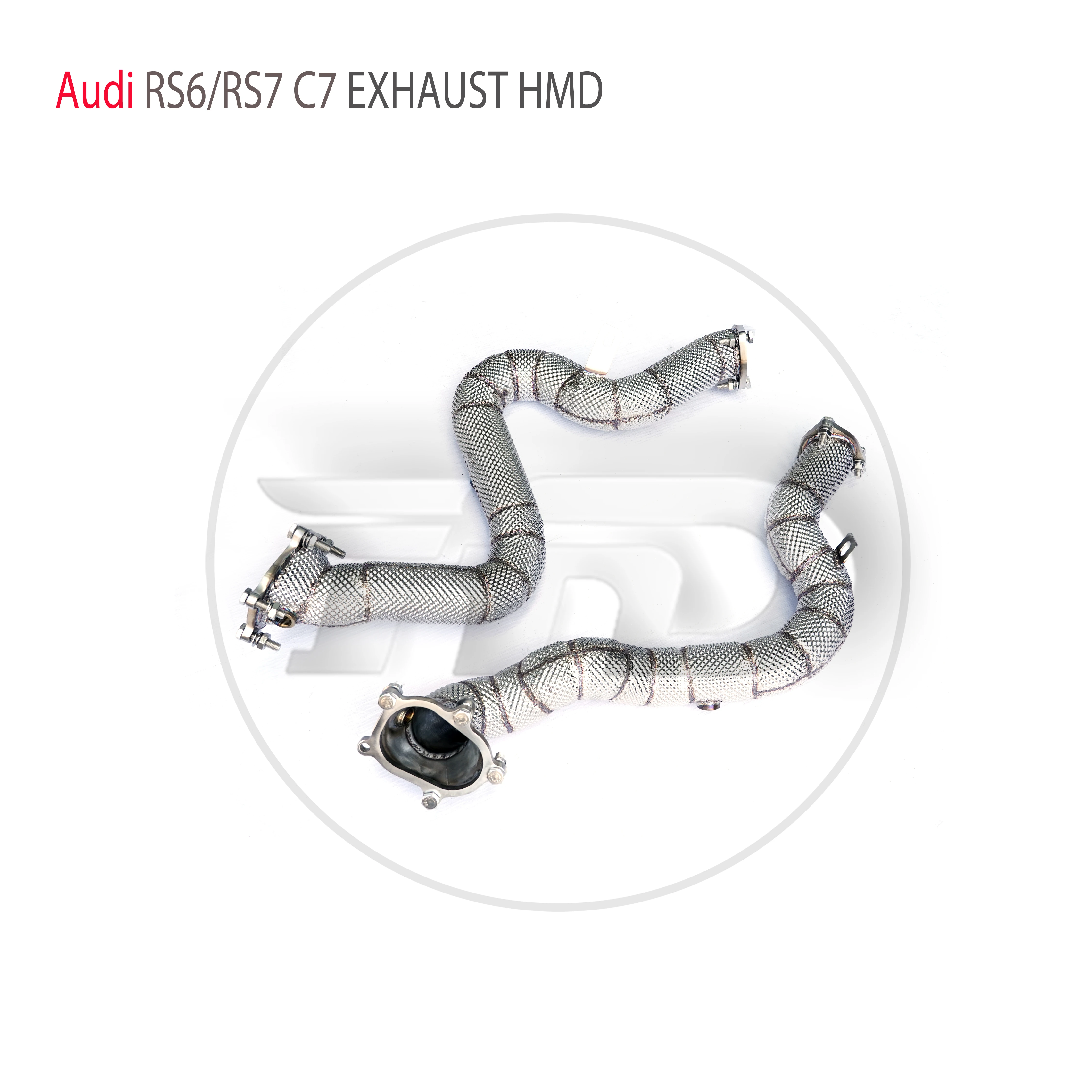 

HMD Exhaust System High Flow Performance Downpipe for Audi RS6 RS7 C7 2013-2020 Without Catalytic Converter Header