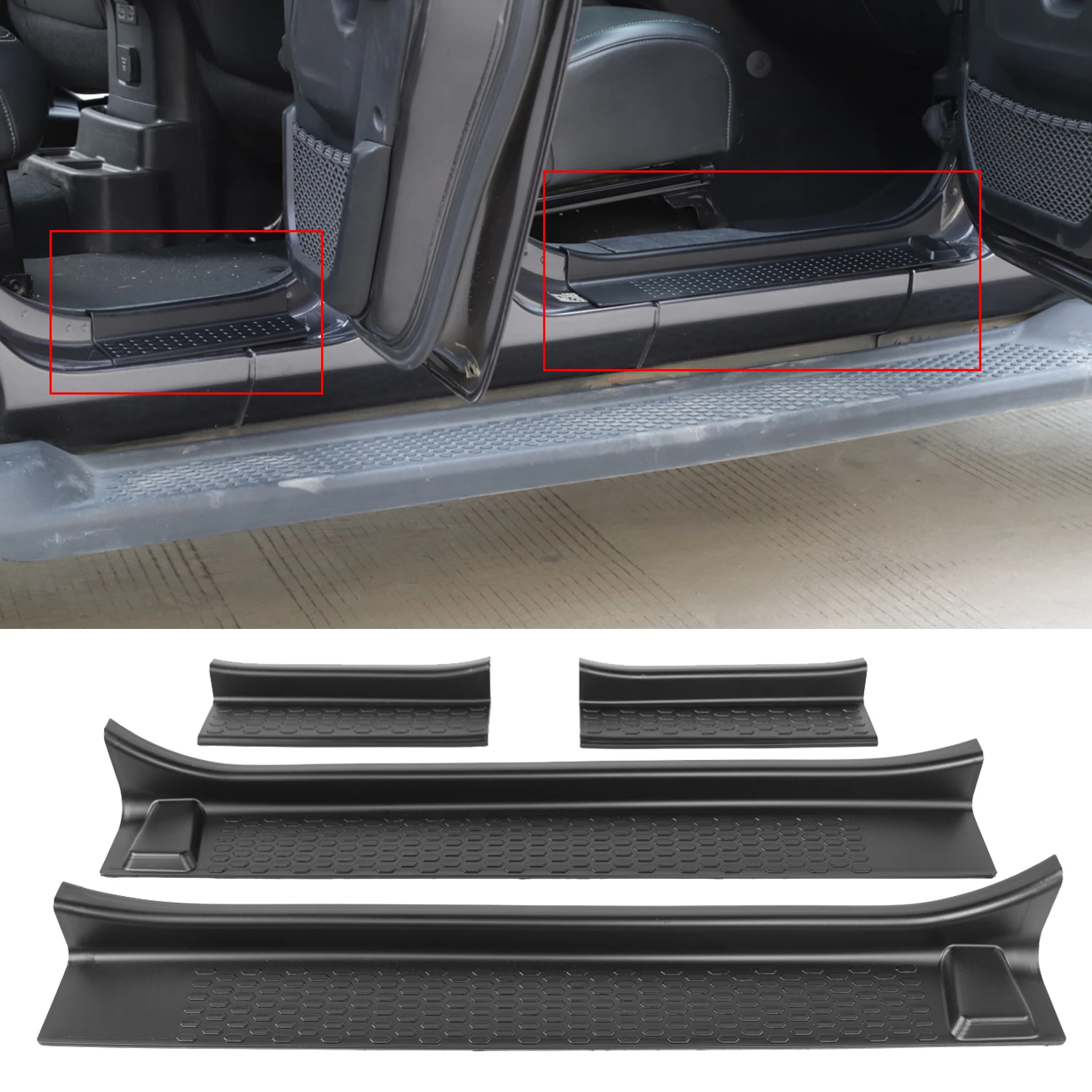 Door Plate Cover Sill for Jeep Wrangler JL Gladiator JT 2018-2022 Entry Guards Door Sill Plate Protectors 4-Door Car Accessories
Door Plate Cover Sill for Jeep Wrangler JL Gladiator JT 2018-2022 Entry Guards Door Sill Plate Protectors 4-Door Car Accessories