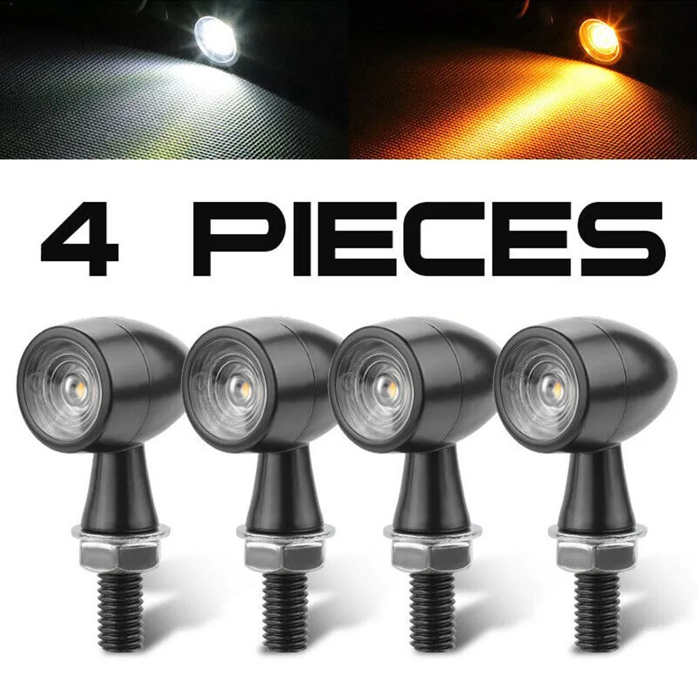 4x Motorcycle Mini LED Turn Signals Blinker Light Indicator Amber White Turn Signals High Quality Accessories
4x Motorcycle Mini LED Turn Signals Blinker Light Indicator Amber White Turn Signals High Quality Accessories