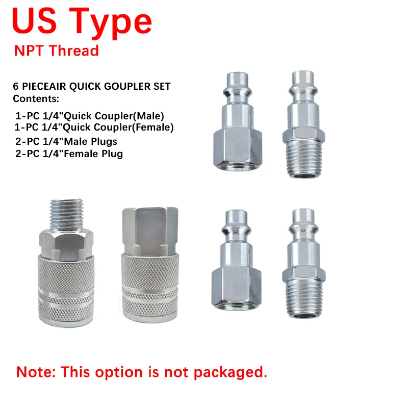 Быстродействующий пневматический разъем США для фитингов для воздушных шлангов, муфта, аксессуары для компрессора, быстроразъемный фитинг, комплект из США
Быстродействующий пневматический разъем США для фитингов для воздушных шлангов, муфта, аксессуары для компрессора, быстроразъемный фитинг, комплект из США