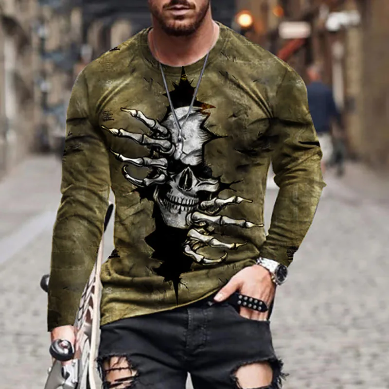 2022 New Men's T-shirt Casual Sports 3d Animation Printing Men's Long Sleeve Street Trend Youth Round Neck Pullover
2022 New Men's T-shirt Casual Sports 3d Animation Printing Men's Long Sleeve Street Trend Youth Round Neck Pullover