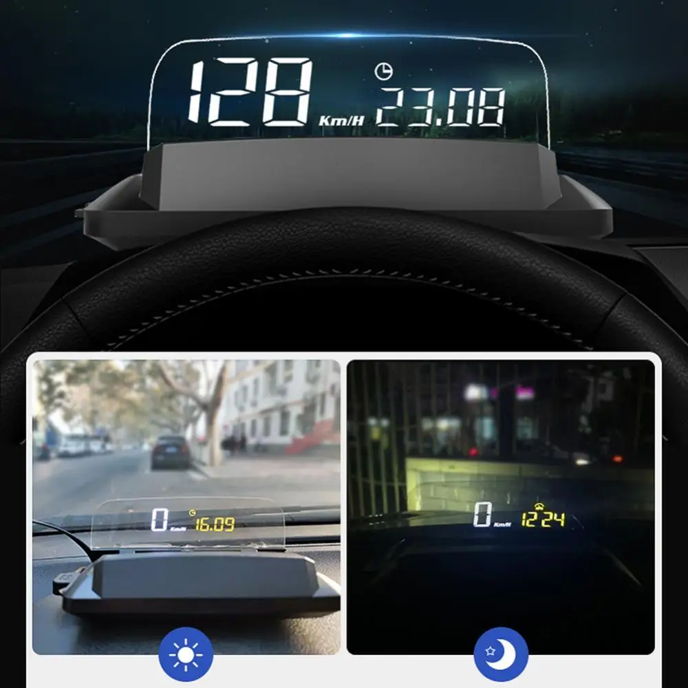 OBD2 HUD Mirror L3 Car Head Up Display Windshield Speed Projector Digital Speedometer On-Board Computer Fuel Mileage Temp
OBD2 HUD Mirror L3 Car Head Up Display Windshield Speed Projector Digital Speedometer On-Board Computer Fuel Mileage Temp