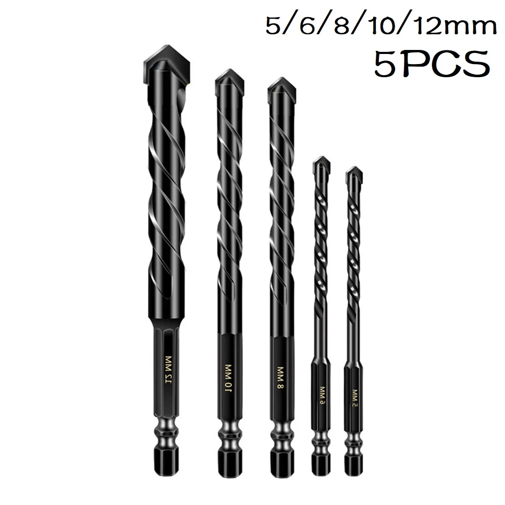 5 Pcs Construction Drill Bit Multi-functional Bits Set For Tile Glass Ceramic Marble Drilling Cutting Tools Accessories
5 Pcs Construction Drill Bit Multi-functional Bits Set For Tile Glass Ceramic Marble Drilling Cutting Tools Accessories