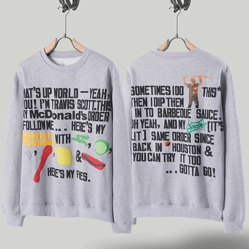 Cactus Jack Sportswear High Quality Grab Fleece Foam Alphabet Full Print Street Fashion Hip Hop Men Women Crewneck Hoodie
Cactus Jack Sportswear High Quality Grab Fleece Foam Alphabet Full Print Street Fashion Hip Hop Men Women Crewneck Hoodie