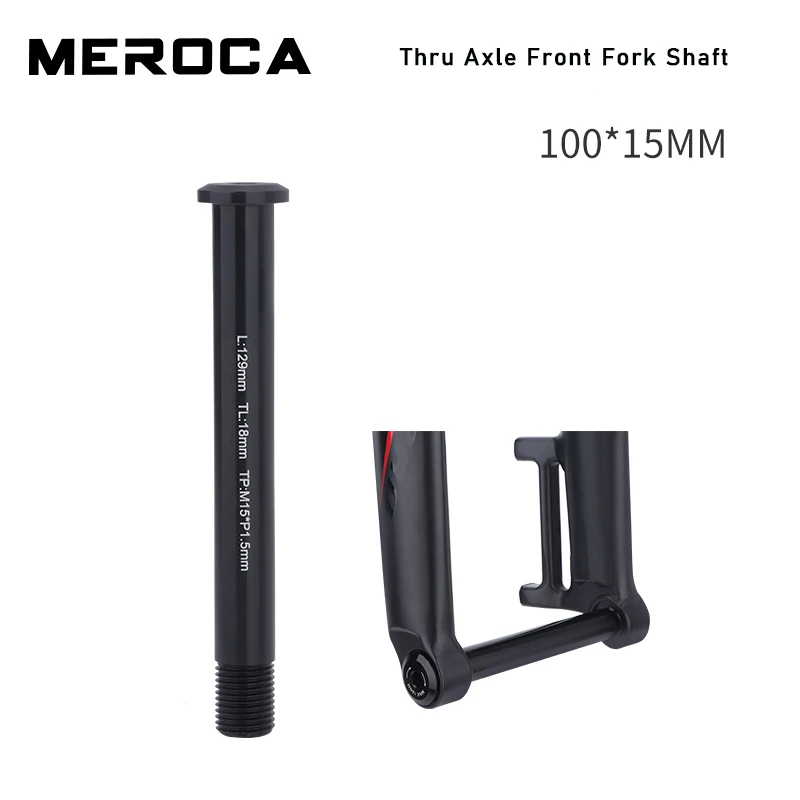 MEROCA Aluminum Alloy Bicycle Thru Axle Front Fork Shaft Skewer 15x100MM Thread Pitch M15*P1.5 Shaft Skewer For MTB Road Bike
MEROCA Aluminum Alloy Bicycle Thru Axle Front Fork Shaft Skewer 15x100MM Thread Pitch M15*P1.5 Shaft Skewer For MTB Road Bike