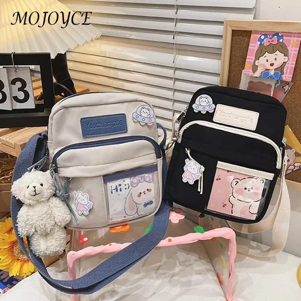 Японская сумка на плечо в стиле Харадзюку, милая прозрачная Студенческая сумка-мессенджер с подвеской в виде медведя, женская сумочка через...
Японская сумка на плечо в стиле Харадзюку, милая прозрачная Студенческая сумка-мессенджер с подвеской в виде медведя, женская сумочка через...