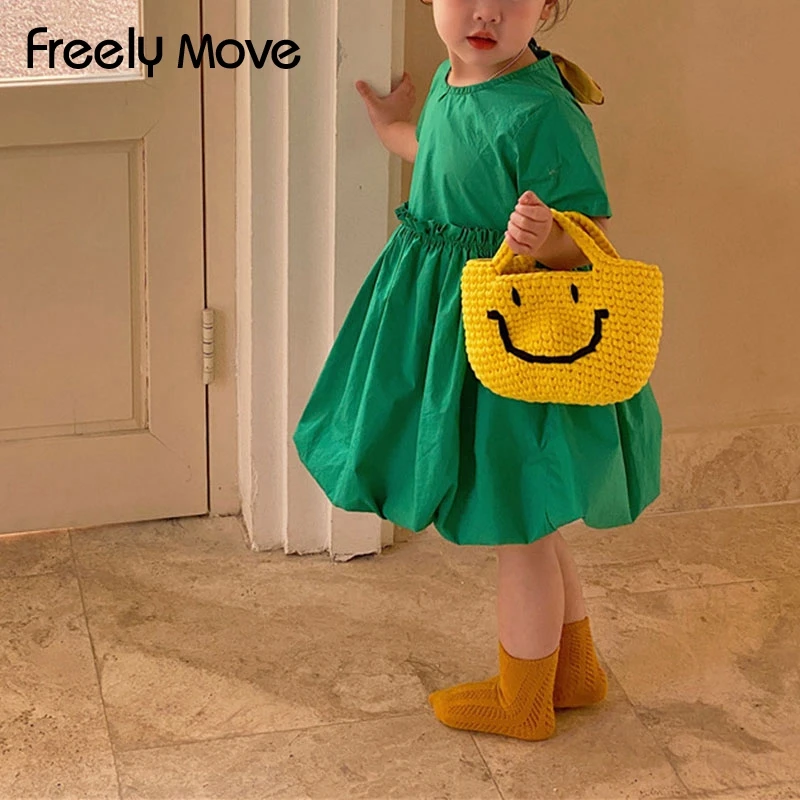 Freely Move Girls Dress Summer Short Sleeve Soild Cotton Ruffles A Line Mid Calf Children Clothes Girl Dress for Girls Summer
Freely Move Girls Dress Summer Short Sleeve Soild Cotton Ruffles A Line Mid Calf Children Clothes Girl Dress for Girls Summer