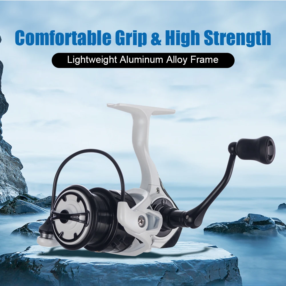 Freshwater Saltwater Fishing Accessories Metal Fishing Reel SEVEN 1000-3000 Spinning Reel 15KG Max Drag 5.2:1 Ratio Carp Bass
Freshwater Saltwater Fishing Accessories Metal Fishing Reel SEVEN 1000-3000 Spinning Reel 15KG Max Drag 5.2:1 Ratio Carp Bass