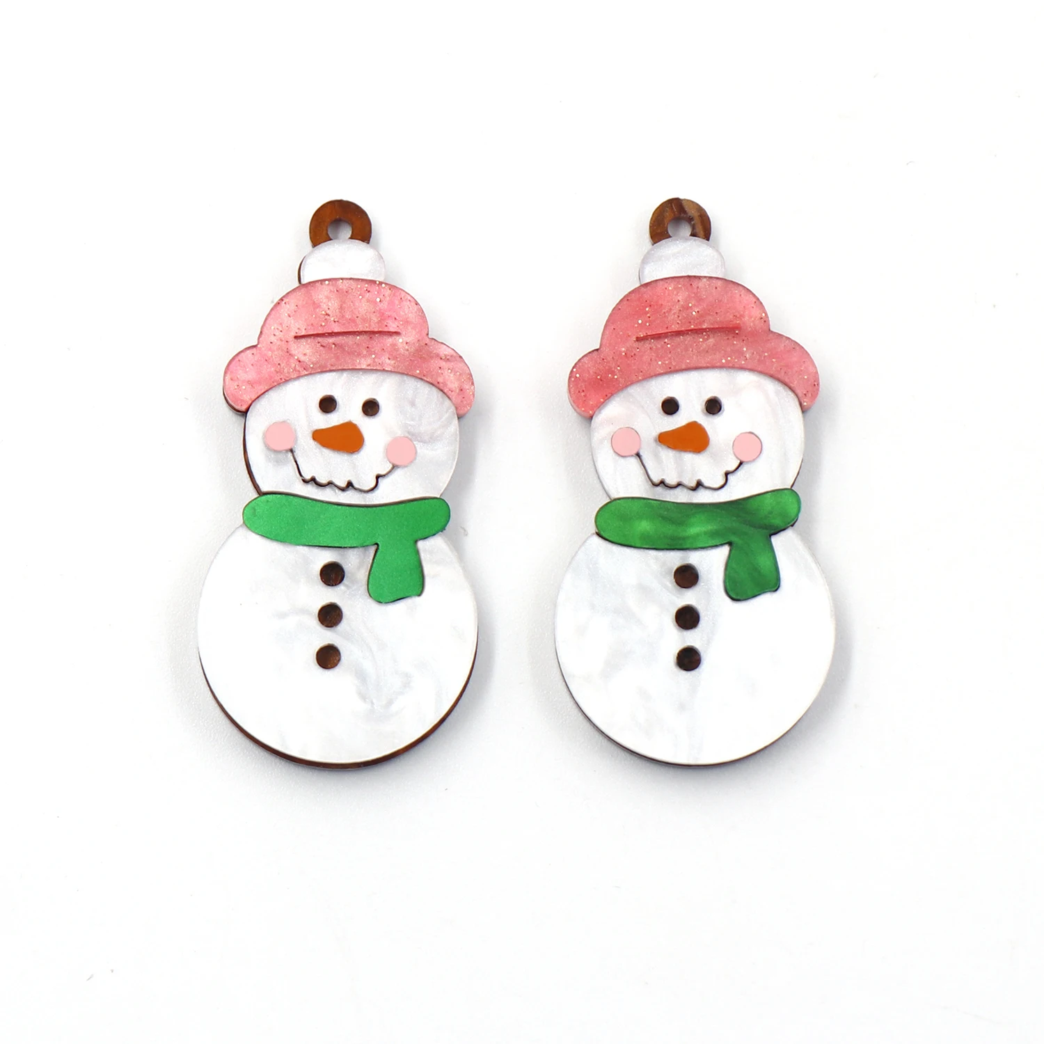 1 pair 43mm New product CN snowman For earring christmas cute acrylic women's TRENDY jewelry accessories 
1 pair 43mm New product CN snowman For earring christmas cute acrylic women's TRENDY jewelry accessories