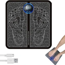 EMS Foot Massager Pad Reflexology Foot Acupoint Massage Muscle Stimulation Improve Blood Circulation Relief Pain USB Rechargeabl