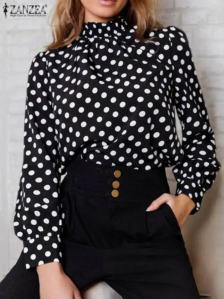 Women Casual Long Sleeve O Neck Work Blouse ZANZEA Elegant Polka Dots Shirt 2022 Fashion Printed Chemise Holiday Party Tunic Top
Women Casual Long Sleeve O Neck Work Blouse ZANZEA Elegant Polka Dots Shirt 2022 Fashion Printed Chemise Holiday Party Tunic Top