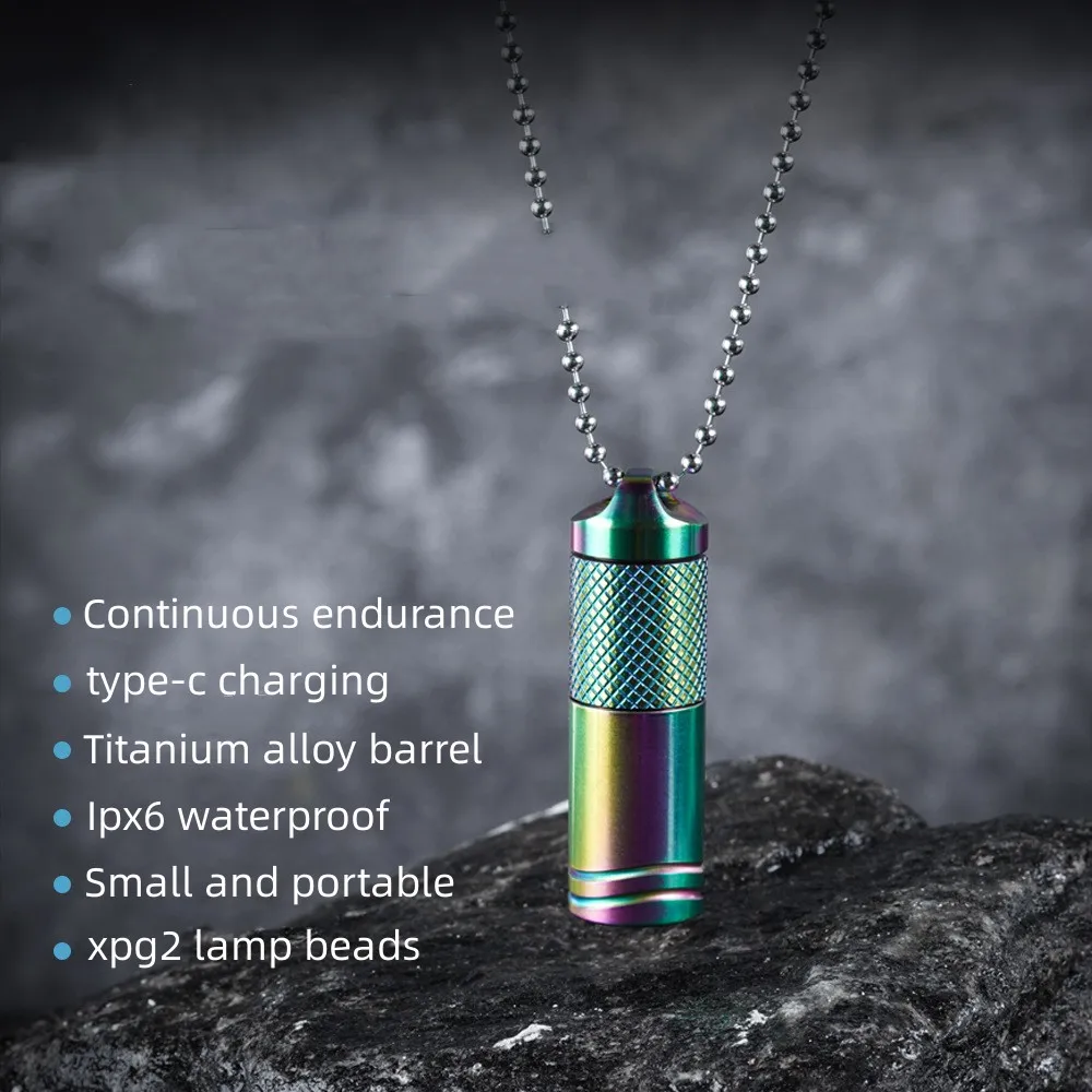 Mini Titanium Flashlight USB Rechargeable Outdoor Everyday Emergency Portable Keychain LED
Mini Titanium Flashlight USB Rechargeable Outdoor Everyday Emergency Portable Keychain LED