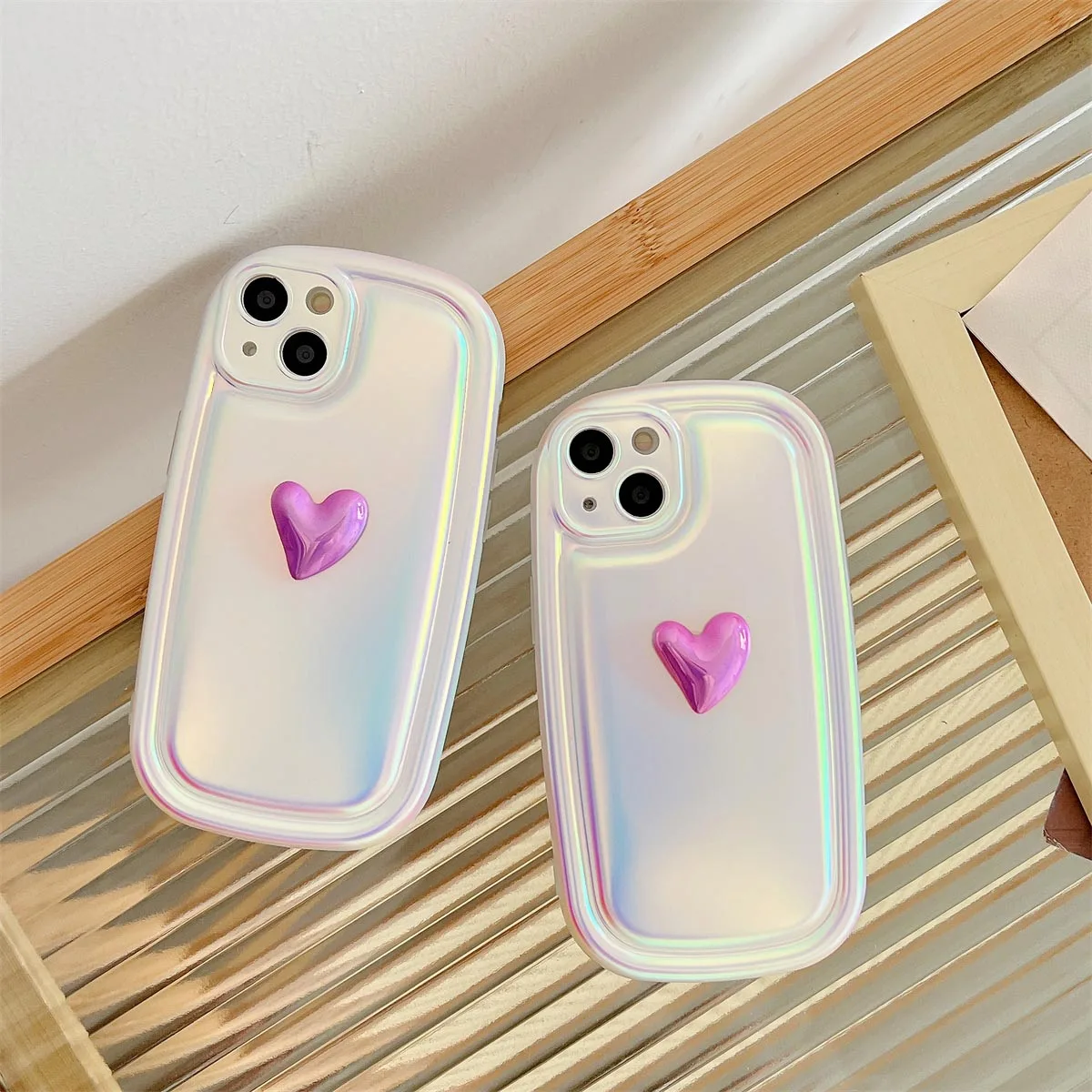 3D Laser love Heart Case for iPhone 14 13 12 11 Plus Pro Max Airbag Shockproof Protection Cute Dazzle Soft Fashion Cover Korea
3D Laser love Heart Case for iPhone 14 13 12 11 Plus Pro Max Airbag Shockproof Protection Cute Dazzle Soft Fashion Cover Korea