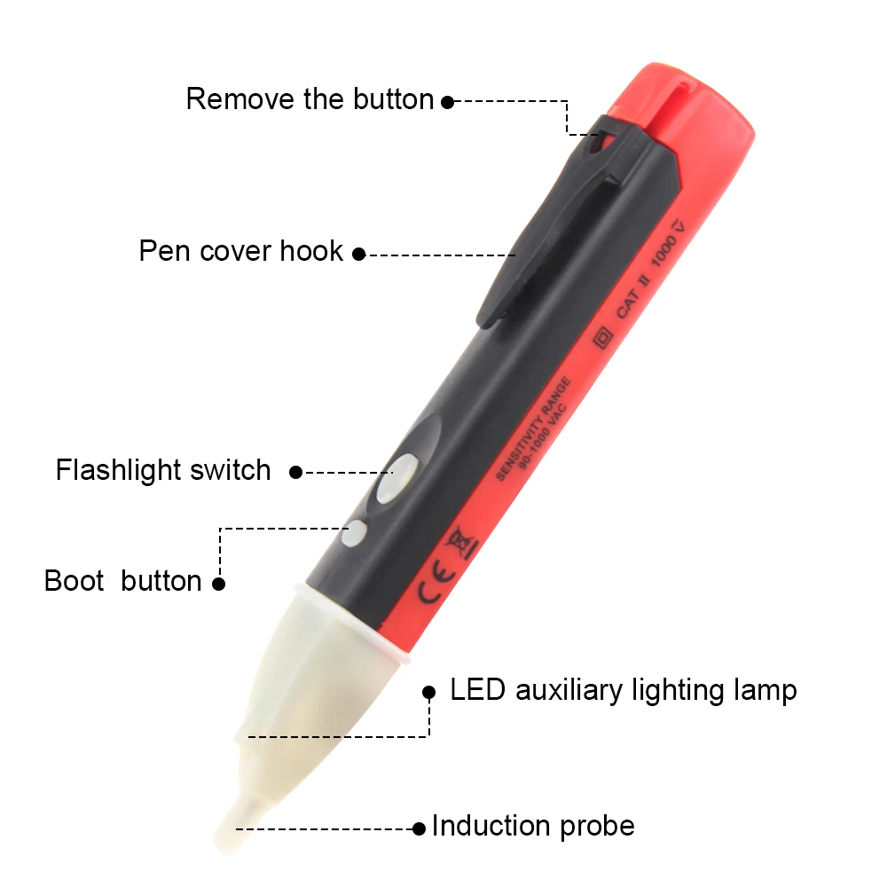 ANENG Voltage Meter ACDC Detector NCV Non Contact Tester Pen Volt Sensor Electric Test Pencil 90V to 1000V Sensitivity Voltmeter
ANENG Voltage Meter ACDC Detector NCV Non Contact Tester Pen Volt Sensor Electric Test Pencil 90V to 1000V Sensitivity Voltmeter