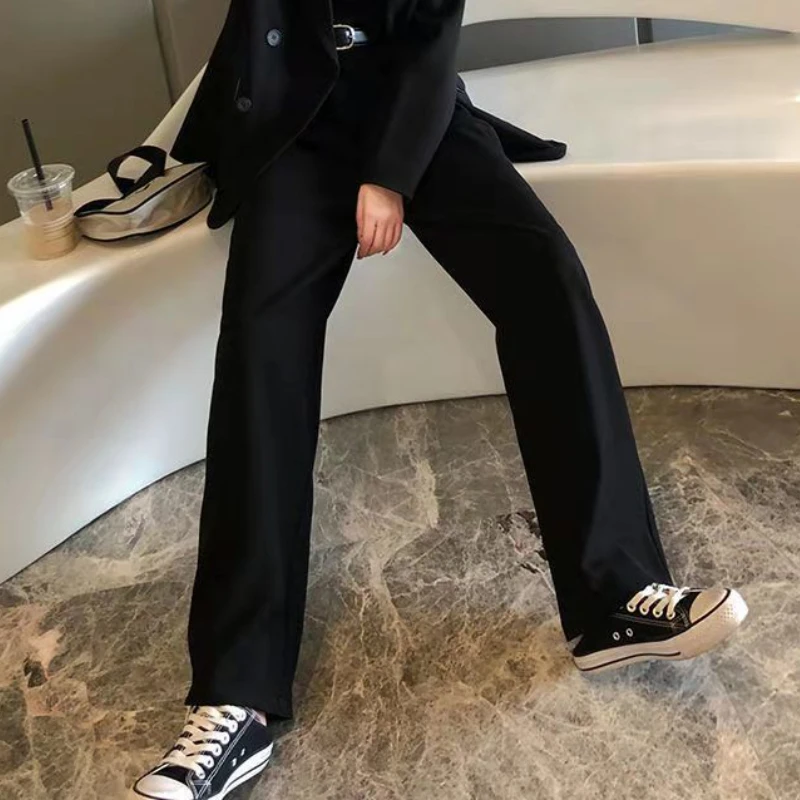 Plus Size Pants Women Elegant Full Length Casual High Waist Office Temperament Autumn Pockets Korean Style All-match Female Cozy
Plus Size Pants Women Elegant Full Length Casual High Waist Office Temperament Autumn Pockets Korean Style All-match Female Cozy