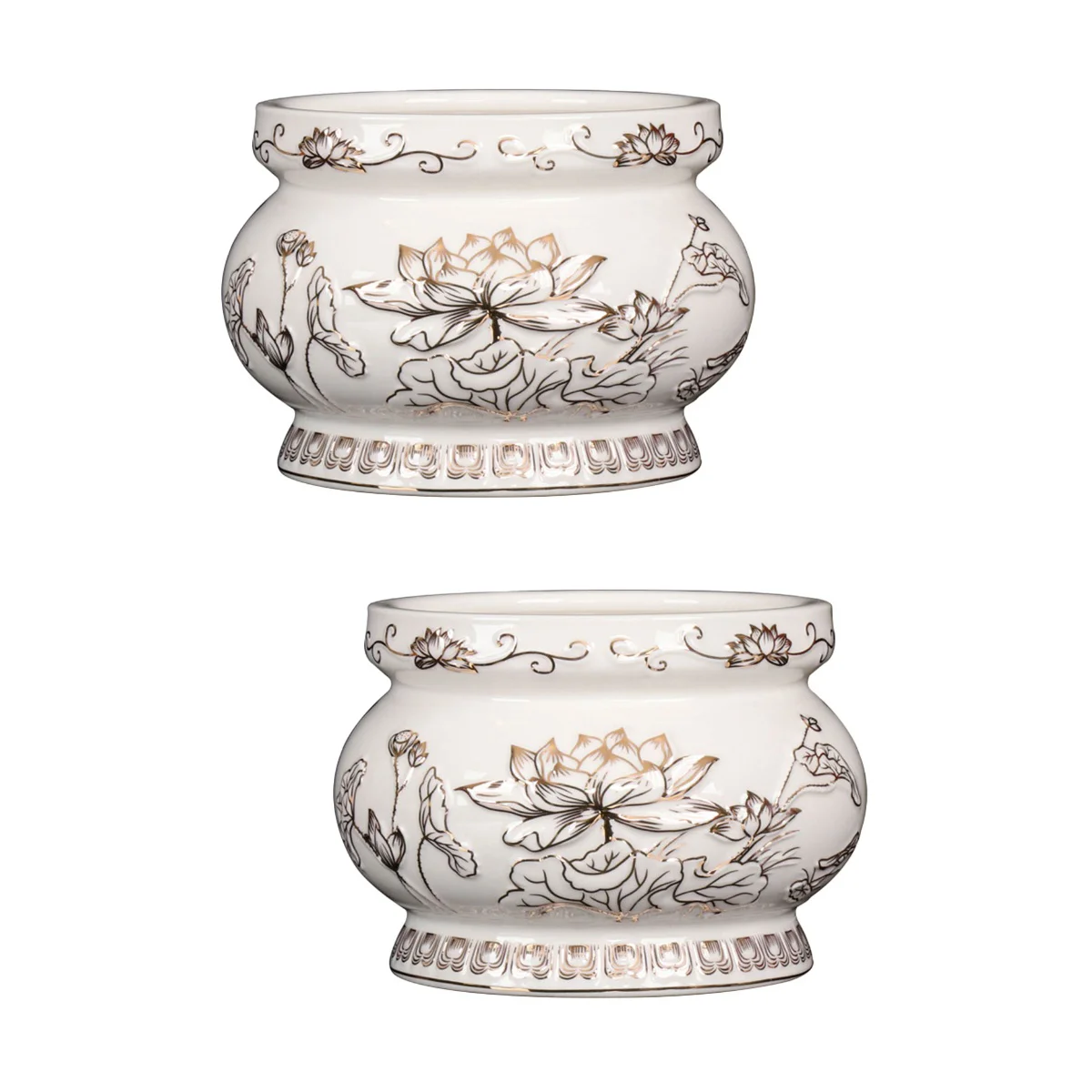 2 Pieces Ceramic Burner Decorative Censer Bowl Ceramics Container Home Lotus
2 Pieces Ceramic Burner Decorative Censer Bowl Ceramics Container Home Lotus