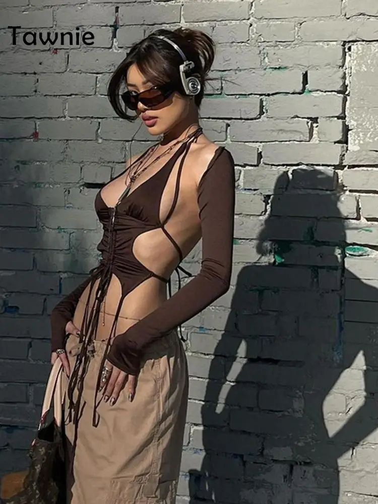 Tawnie 2022 Summer V Neck Bandage Crop Top with Sleeve Gloves Women Casual Y2K Backless Halter Neck Tank Tops Sexy Streetwear
Tawnie 2022 Summer V Neck Bandage Crop Top with Sleeve Gloves Women Casual Y2K Backless Halter Neck Tank Tops Sexy Streetwear