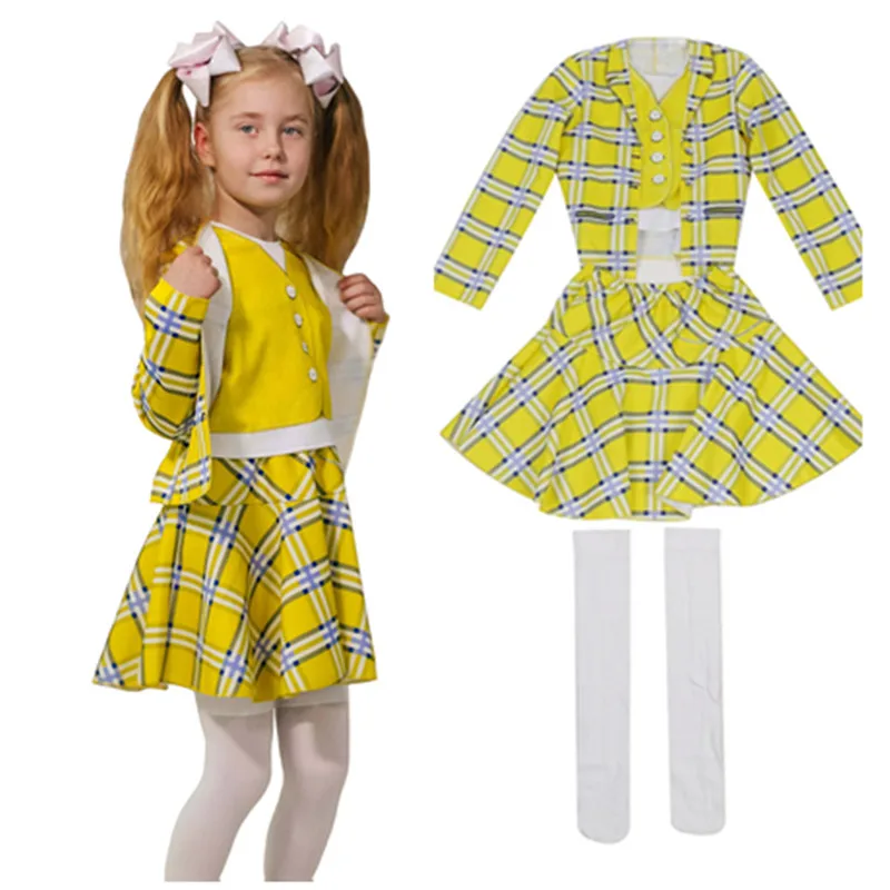 TV Clueless Cher Cosplay Costume Kids Girls Top Skirt Outfits Halloween Carnival Party Disguise Suit
TV Clueless Cher Cosplay Costume Kids Girls Top Skirt Outfits Halloween Carnival Party Disguise Suit