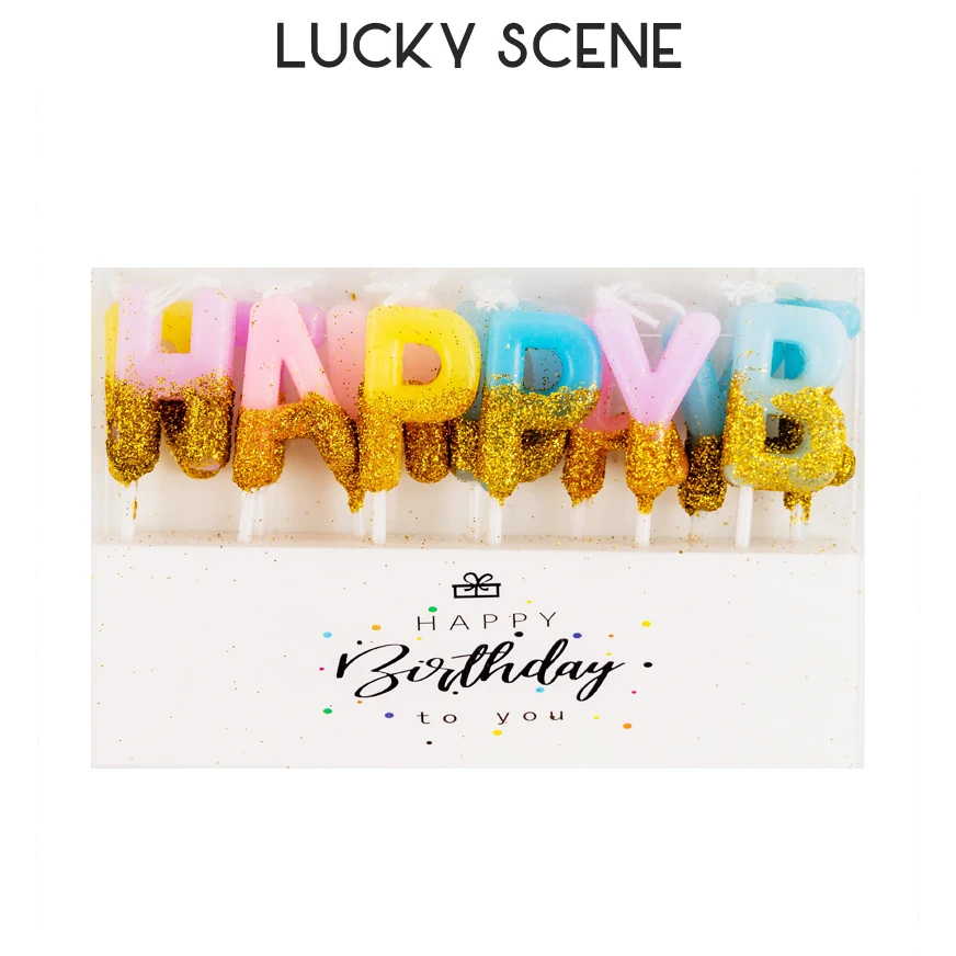 Glitter Birthday Candle Insert Letter Gold Party Cake Baking Dessert Decoration S01311
Glitter Birthday Candle Insert Letter Gold Party Cake Baking Dessert Decoration S01311