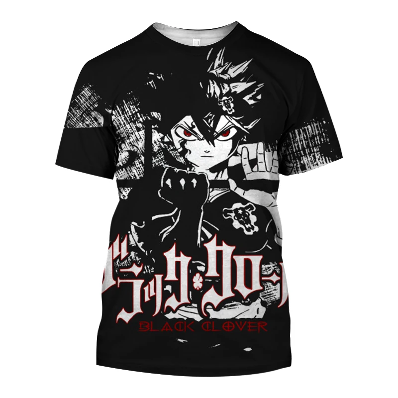 Black Clover 3D Print T-shirt Men Fashion O-Neck Short Sleeve T Shirt Anime Harajuku Women Streetwear Tees Tops Hip Hop Clothing
Black Clover 3D Print T-shirt Men Fashion O-Neck Short Sleeve T Shirt Anime Harajuku Women Streetwear Tees Tops Hip Hop Clothing