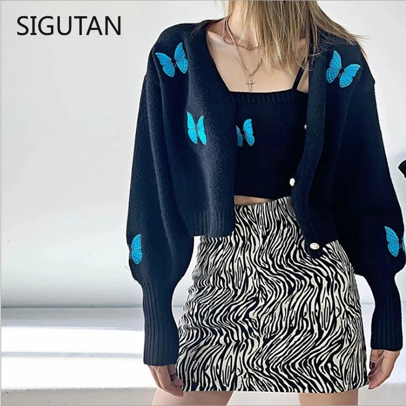 Korea Style Vintage Embroidery Butterfly Cardigan Tank Top Single-breasted Button Knitted Crop Sweater Jumper
Korea Style Vintage Embroidery Butterfly Cardigan Tank Top Single-breasted Button Knitted Crop Sweater Jumper