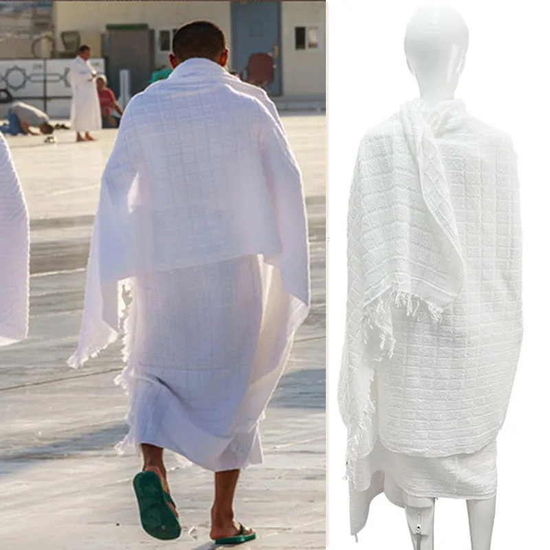 1pcs/108*215cm Pilgrimage Scarf Ihram Hajj Towel Saudi Arabian Muslim Prayer Cotton White Tassel Men's Shawl Abaya Rope Hombre
1pcs/108*215cm Pilgrimage Scarf Ihram Hajj Towel Saudi Arabian Muslim Prayer Cotton White Tassel Men's Shawl Abaya Rope Hombre
