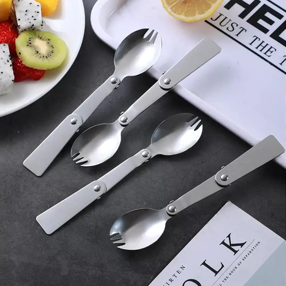 Stainless Steel Folding Spoon Fork Creative Tableware Outdoor Portable Three-Fold Spoon Fork Travel Folding Spoon Storage Box
Stainless Steel Folding Spoon Fork Creative Tableware Outdoor Portable Three-Fold Spoon Fork Travel Folding Spoon Storage Box