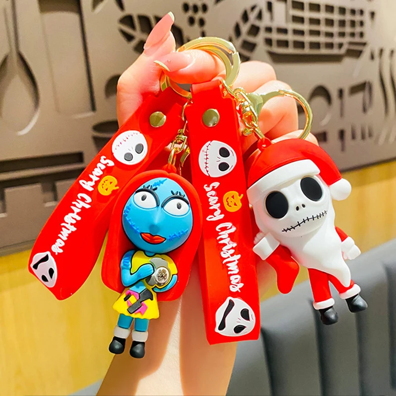 Nightmare Before Christmas Keys Holder Keychains Women Cute Keychain Accessories Keyring Halloween Horror Movie Original Gifts
Nightmare Before Christmas Keys Holder Keychains Women Cute Keychain Accessories Keyring Halloween Horror Movie Original Gifts