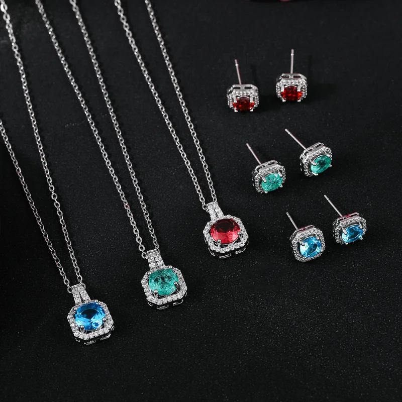 Hot Fashion Blue Necklace Earrings Jewelry Set Engagement Woman Luxury Accessories Set Cubic Zirconia Stones Free Shipping
Hot Fashion Blue Necklace Earrings Jewelry Set Engagement Woman Luxury Accessories Set Cubic Zirconia Stones Free Shipping